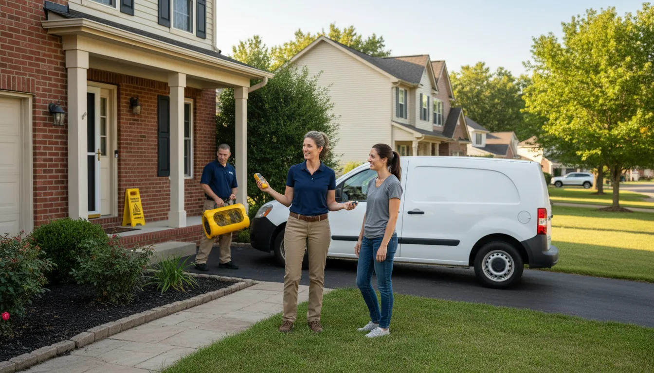 Water restoration image for Dehumidification And Cleanup Services in Rock, MI